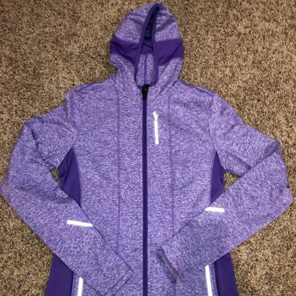 brooks running jacket womens purple